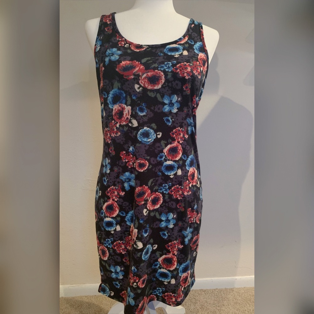 MUDD SLEEVELESS DRESS ~ floral ~ XL ~